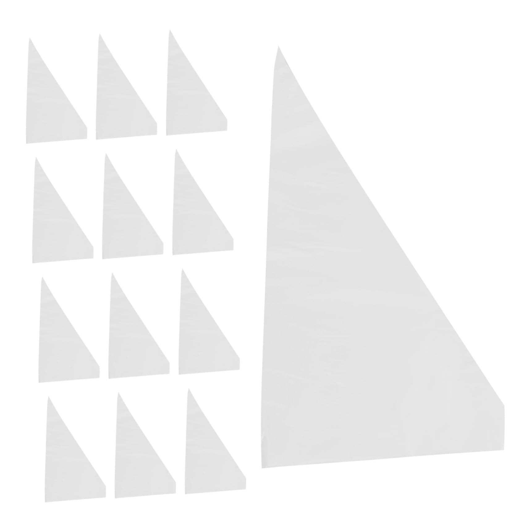 Sosoport 100pcs Extra Large Disposable Frosting Piping Bags Wide Mouth Design for Easy Filling for Cake and Cookie Decorating High Capacity and Strong for Baking Projects