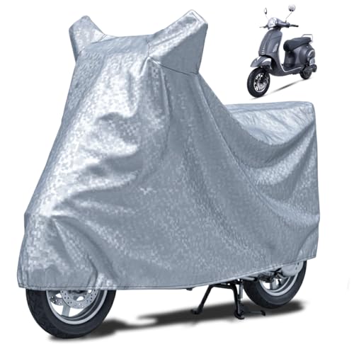 Image of FABTEC Waterproof Scooty Body CoverCompatible with Pure EV Epluto 7G, A1 (Silver)