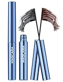 Erinde 2PCS Mascara for Older Women 60 Plus, Extreme Length and Volume Waterproof Mascara for Mature Women, No Clumps, Long-Wearing, Hypoallergenic for Sensitive Eyes, Black & Brown