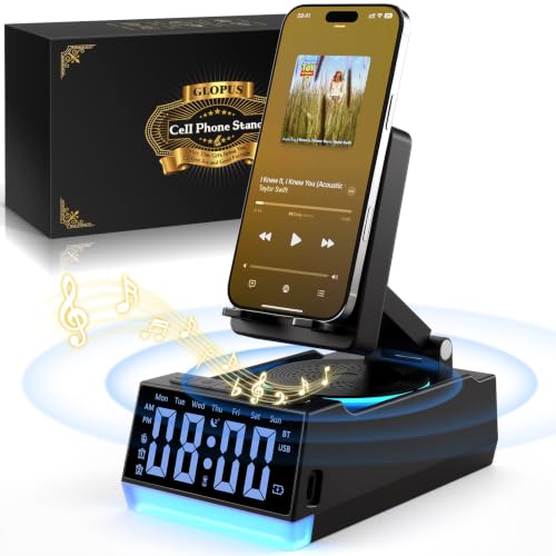 Image of Wireless Induction Speaker with Phone Stand, Birthday Gifts for Men Women