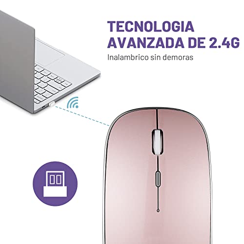 Mouse De Computadora, Personal Computer mouse rosa Marca TYC (2)