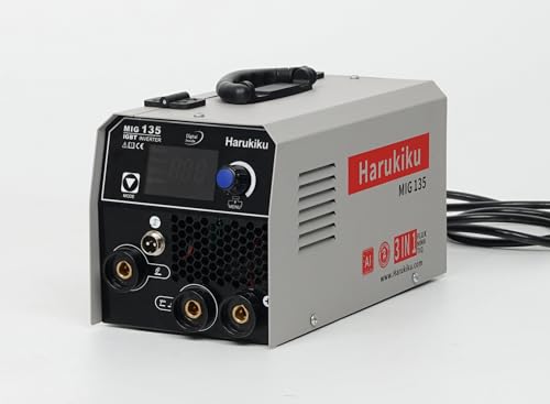 Harukiku MIG135ノンガス半自動溶接機 100V 200V兼用 130A出力 1台3役  