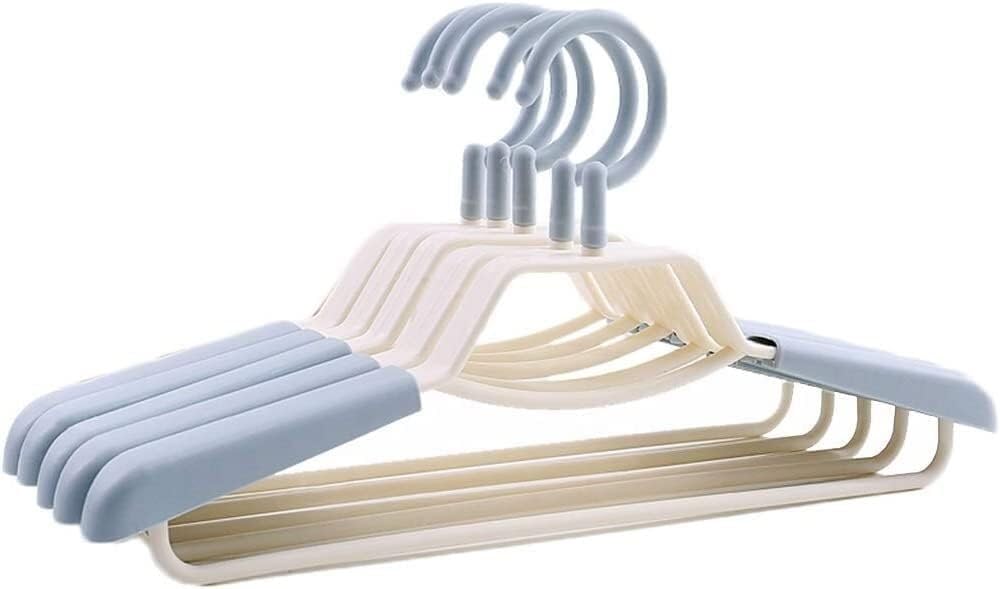 HCZKIUJY Hangers For Clothes,Plastic Hangers Retractable 10 Wet And Dry Hangers Suitable For Clothes Rail And Closet hangers for clothes non slip