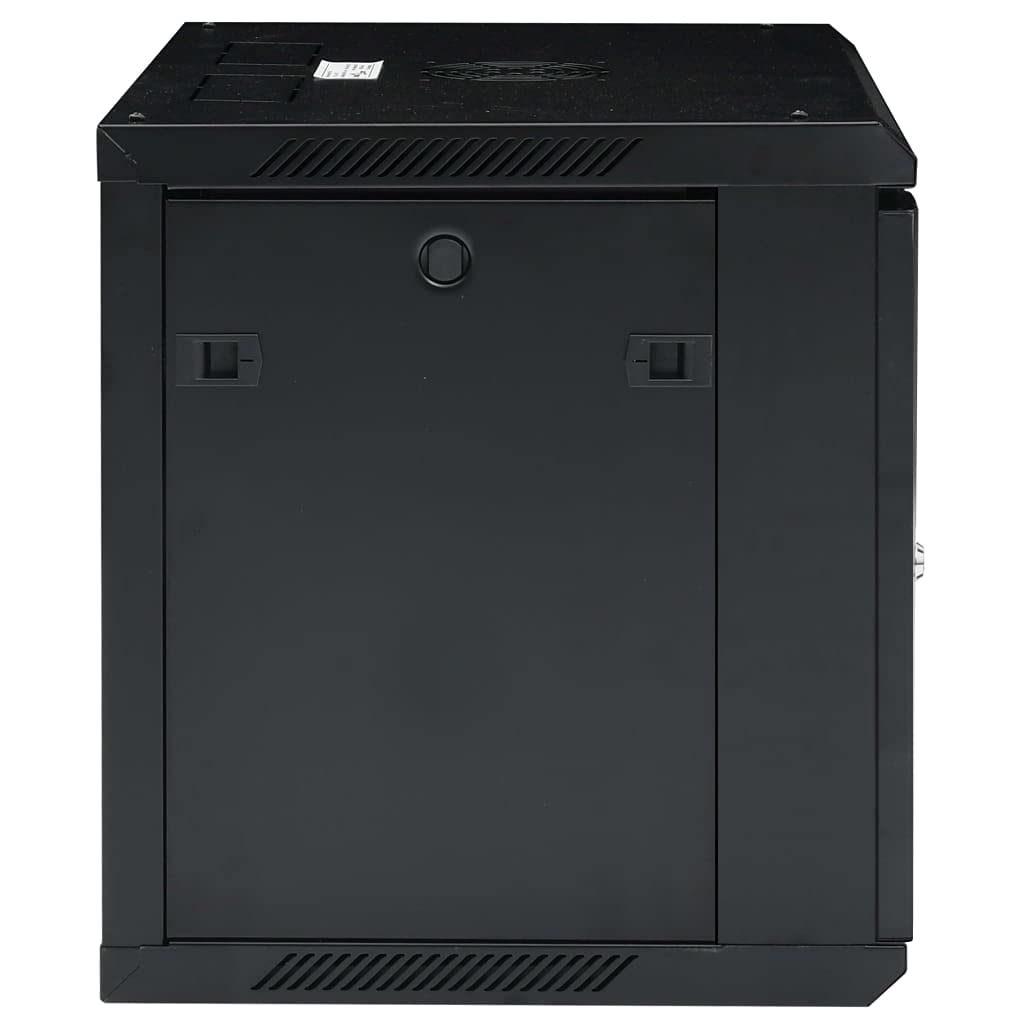 9U Armoire réseau murale 19" IP20, 600 x 450 x 510 mm, en acier laminé à froid, porte avant verrouillable, parois latérales amovibles pour routeur et modem à fibre optique