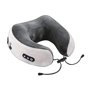Elektrisches Nackenmassagegerät, reisendes Massagekissen, Reisekissen, Massagekissen, zu Hause entspannen, Büro, Auto, Flugzeug, USB-Aufladung, U-förmig