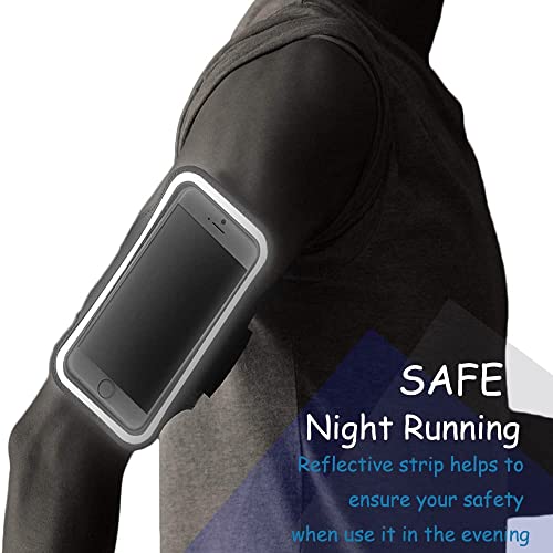 41KVzYJyn2L Running Armband for iPhone 12 Mini 13 Mini 7 8 Adjustable Sport Phone Arm Case for Alcatel 1 2019 / NeoMan Note 30 Mini… - Image 4