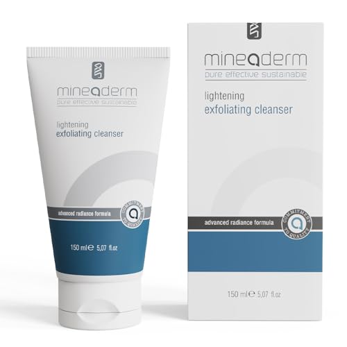 Mineaderm Exfoliante facial suave con extractos de plantas – Limpiador exfoliante para un cutis radiante y uniforme – Con té verde y raíz de regaliz – Hidratante y refinador de poros