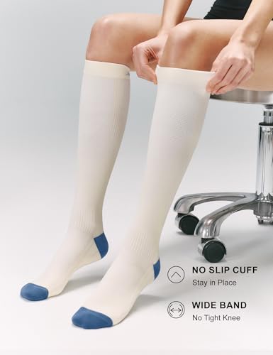 Image of FITRELL 3 Pairs Compression Socks for Women and Men 20-30mmHg-Circulation Support Socks
