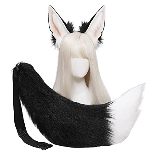 Queue de loup Lolita et oreilles en fourrure pour soirées déguisées