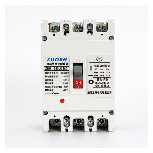 Protector de sobrecarga trifásico CM1 disyuntor de caja de plástico 250A 6