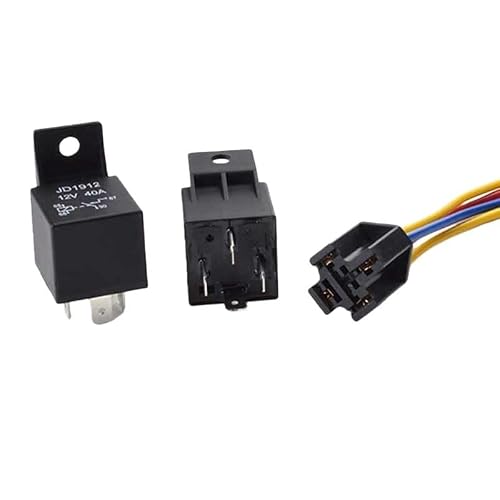 1Pcs/Set JD1914 JD1912 Water Proof Car Relays 12V 40A 4/5Pins 1NO 1NC Auto with Socket Automotive Relays(5Pin Without Socket)
