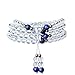 Produktbild COAI Geschenkideen 108 Mala aus 6mm Quarz und Lapislazuli Wickelarmband von Einfachem Stil Halskette für Damen und Herren