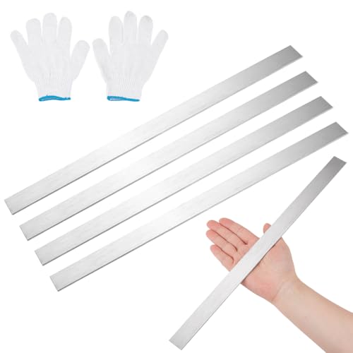 OLYCRAFT 5 Stück 304 Edelstahl Flachstangen 2.5mm Dick 24.5mm Breit 407mm Lang Rechteckig Gebürstete Oberfläche Geeignet Für Küche Heimwerkerarbeiten Basteln Reparaturen Und Elektroinstallationen