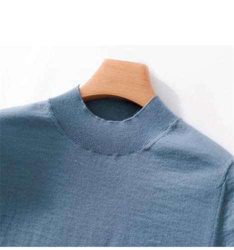 Men's Pullover Sweaters Solid Color Thin Short Sleeve Casual Plus Size Knit Sweater3