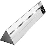 Pangda 6 Inches Optical Glass Triangular Prism Rainbow Maker for Science Experiments Teaching Light