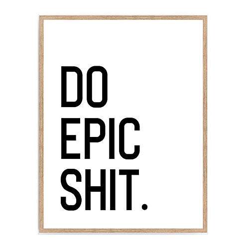 Do Epic Shit Print, Funny Bathroom Quote Poster, Kids Bathroom Sign Décor, Typhography