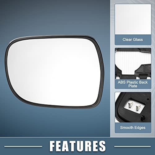 A Absopro Heated Mirror Glass With Backing Plate Right Side Car Exterior Mirror Replacement Glass For Lexus Rx330 2004-2006 Rx350 2007-2009 Rx400H 2006-2009 #TOP2
