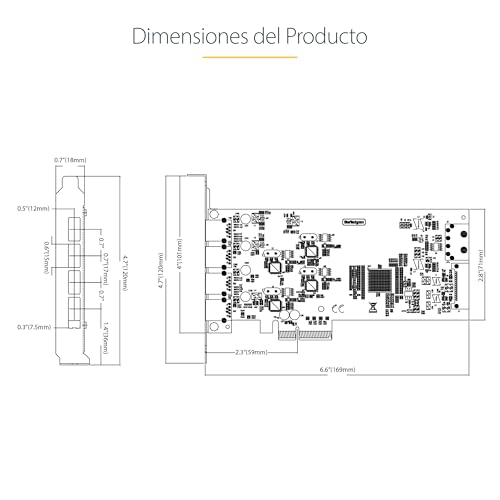 Tarjeta PCIe 4 Puertos USB-A StarTech con canales dedicados de 5Gbps para PC de escritorio 7
