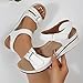 Imagen de Sandalias Deportivas Ortopédicas Para Mujer Moda Plataforma Zapatos Con Punta Abierta Cuña Comodos Verano Sandalia Para Caminar Playa Trekking Blanco 38