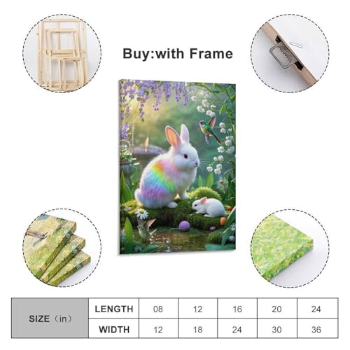 Lapin angora Murale Décoration Toile pour Chambre Cocon - 2