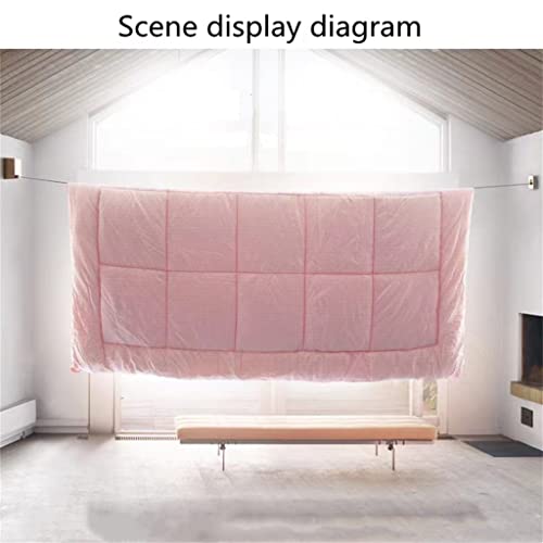 Corde à linge rétractable intérieure évite l'encombrement fil à linge mural discret D - 6