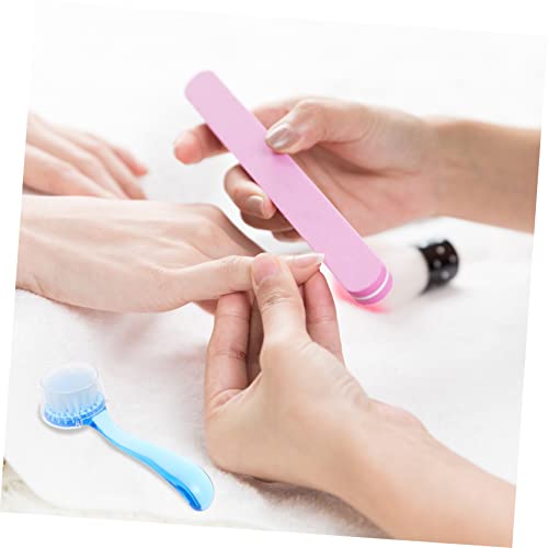 WOONEKY 6 Pçs Escova De Limpeza Facial Sob Ferramenta De Limpeza De Unhas Acessórios De Arte De Unha