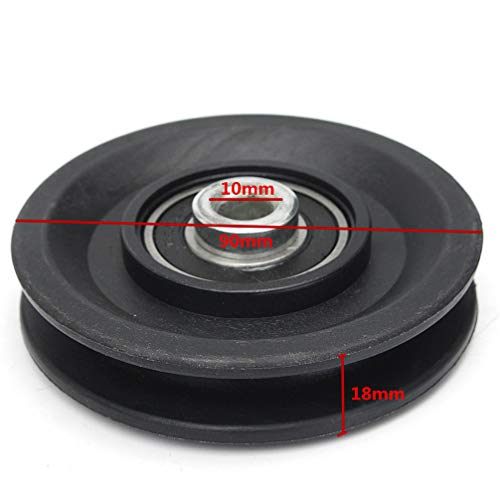 Rodas de polia metalúrgica de 8,8 cm da Besportble, polia de rolamento especial, roda, guia de rodas