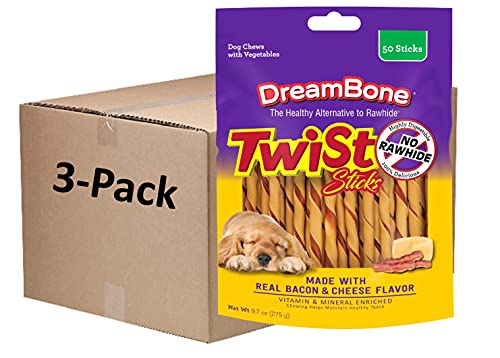 Dreambone-Twist-Sticks-with-Real-Bacon-and-Cheese-Flavor-50-Count-Rawhide-Free-Chews-for-Dogs-3-Pack Dreambone Twist Sticks with Real Bacon and Cheese Flavor 50 Count Rawhide Free Chews for Dogs 3 Pack