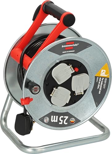 Carrete de cable para prolongación exterior de 25m Brennenstuhl Garant 2