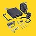 LAMPHUS SoundAlert 12V 100W Police Siren PA System Kit [Slim Speaker] [118-124dB] [Handheld Microphone] [Hands-Free] Warning Emergency Siren for Vehicles Tow Truck UTV ATV Van Car POV RV
