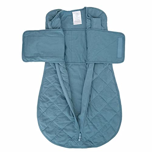 Image of DREAMLAND BABY Sleep Swaddle | Baby: 0-6 Months | Gently Weighted Sleep Swaddles | 100% Natural Cotton | 2-Way Zipper | Machine Washable | Newborn/Infant Swaddle Transition | Swaddle Sleeping Bag