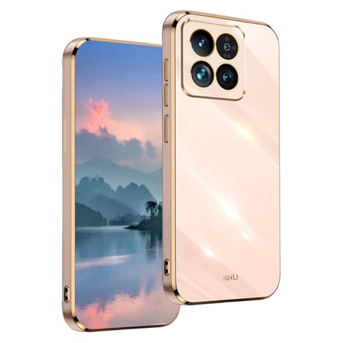UPLAI Case for Xiaomi 14 5G, Ultra Thin Shockproof Protection Cover with Electroplating Design