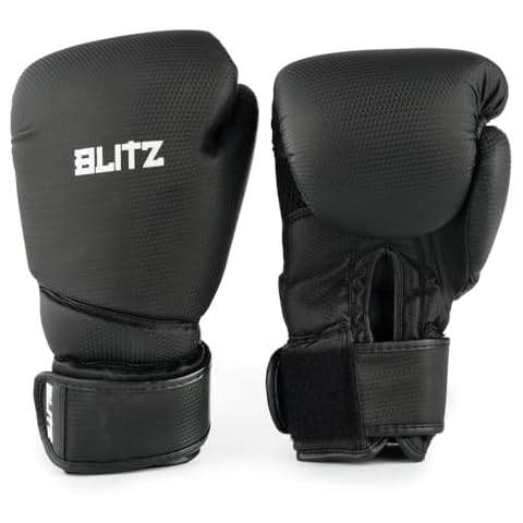Blitz Carbon 16oz Boxing Gloves - Black Cover