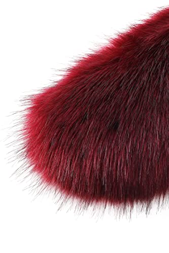 BABEYOND Women's Faux Fur Shawl Party Faux Fur Collar Fur Wraps for Winter Bridal Wedding Cover Up