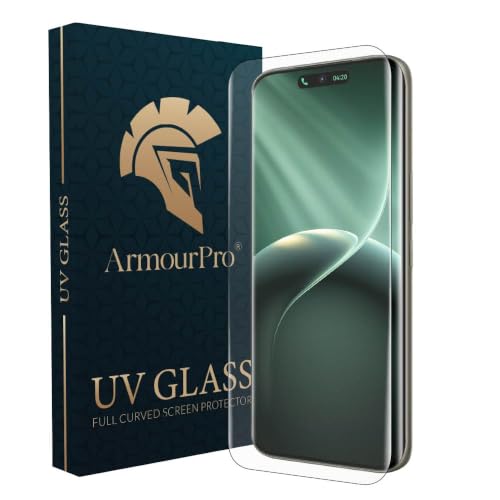 Image of ArmourPro UV Glue Tempered Glass for Tecno Camon 50 Ultra - Curved Screen Protector, 9H Anti Scratch, Edge-to-Edge Coverage, HD Clarity, Smooth Touch