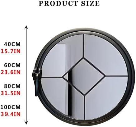 360° Rotatable Round Glass Ventilation Window - Aluminum Alloy Replacement Portlight with Tempered Glass, Ideal for Boats & RVs (80CM/31.5IN)