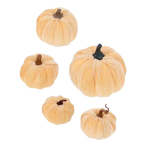VALICLUD 5 peças abóbora falsa de Halloween acessório para fotos abóbora duradoura decoração de Halloween para decoração de festa