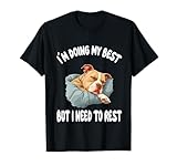 Questa simpatica grafica Pittbull addormentata è perfetta per tutti coloro che vogliono una simpatica camicia per sonnellini.