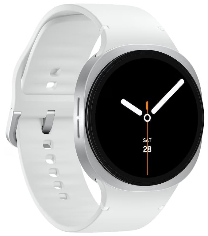 Image of Samsung Galaxy Watch 8 (2025) 40mm LTE Smartwatch, Cushion Design, Fitness Tracker, Sleep Coaching, Running Coach, Energy Score, Heart Rate Tracking, Silver [US Version] (Renewed)