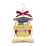 de graduación 2026 | Colgante acrílico 2D, decoraciones de graduación de la escuela secundaria - para aulas, hogar, árbol de Navidad, chimenea, coche, puerta