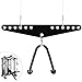 RIMLUFE Double to Single D Handle Cable Weight Workout Pulley System Adaptor Plate Spreader for LAT Pull Down Bar Rope Attachments Cable Machine for Squat Rack Home Gym