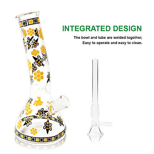 Horns Bee Glass Decorative Bottle Yellow Bee (Luminous) - Thumbnail 5