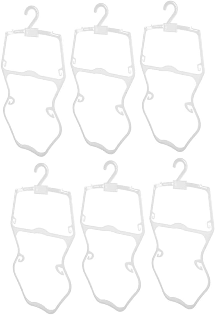 Toyvian 6pcs Plastic Clothes Hangers for Closet and Coat Hangers with Swivel Hooks for Nursery and Wardrobe