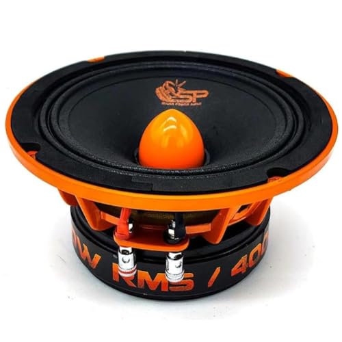SP Audio 1 SP6MM, Haut-Parleur midrange 16,5 cm 165 mm 6,5" de diamètre, 200 Watts RMS, 400 Watts Max, impédance 4 ohms, sensibilité 98,1 DB, 1 Piece