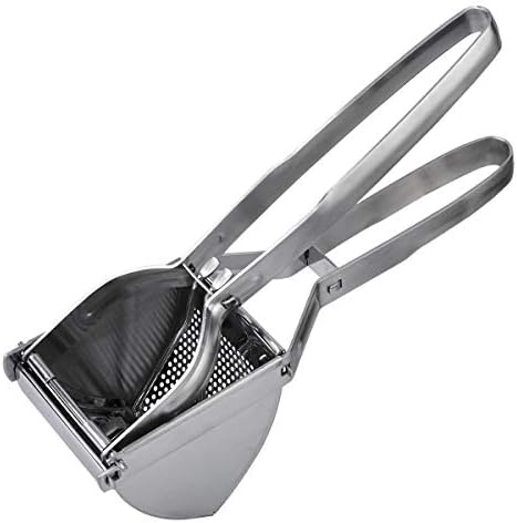 PROKICHEN Potato Ricer Masher, Potato Ricer Stainless Steel, Manual Potato Press, Potato Mashers for Soft Fruit & Vegetable & Mashed Baby Food, 29.5 * 8.8 cm