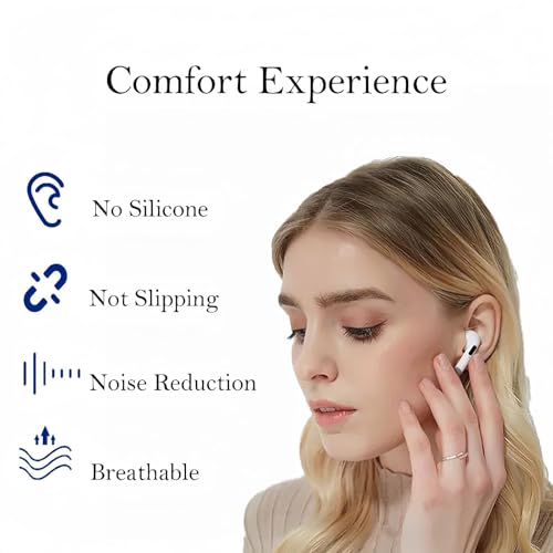 Image of 4 Pairs Medium Memory Foam Ear Tips for AirPods Pro 1st & 2nd Gen, No Silicone Eartips Pain, Better Noise Cancellation, Replacement Buds with 3 in 1 Cleaner Kit and Fit in Charging Case,Black