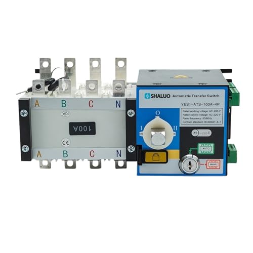 Commutateur ATS double puissance 100A 4P basculement automatique sans coupure 220V