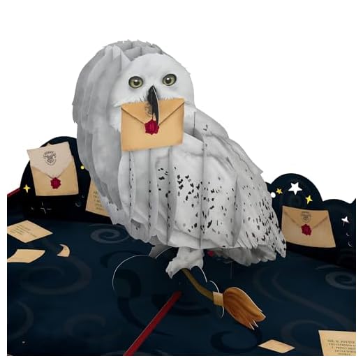 Lovepop Harry Potter Hedwig™ Birthday Delivery Pop Up Card, 5 X 7 Inches, Handcrafted 3D Pop-Up Greeting Card, Card for Kids