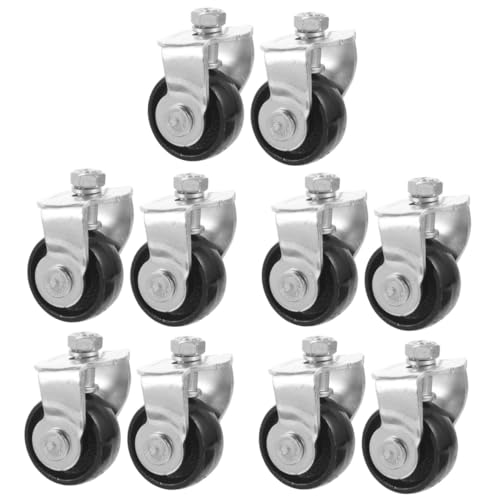 Angoily 10 Pcs Jack Caster Wheel Floor Jack Wheels Wheel for Floor Jack Heavy Duty Caster Wheels Replacement Jack Casters Wheels for Garage 2 Ton Floor Jack Wheel Car Steel Universal Wheel