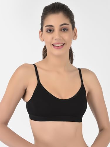 Image of Softline Women's 100% Cotton Wire-Free Non-Padded Bra Combo | Breathable & Soft Fabric | Full Coverage & Everyday Comfort (Pack of 2)